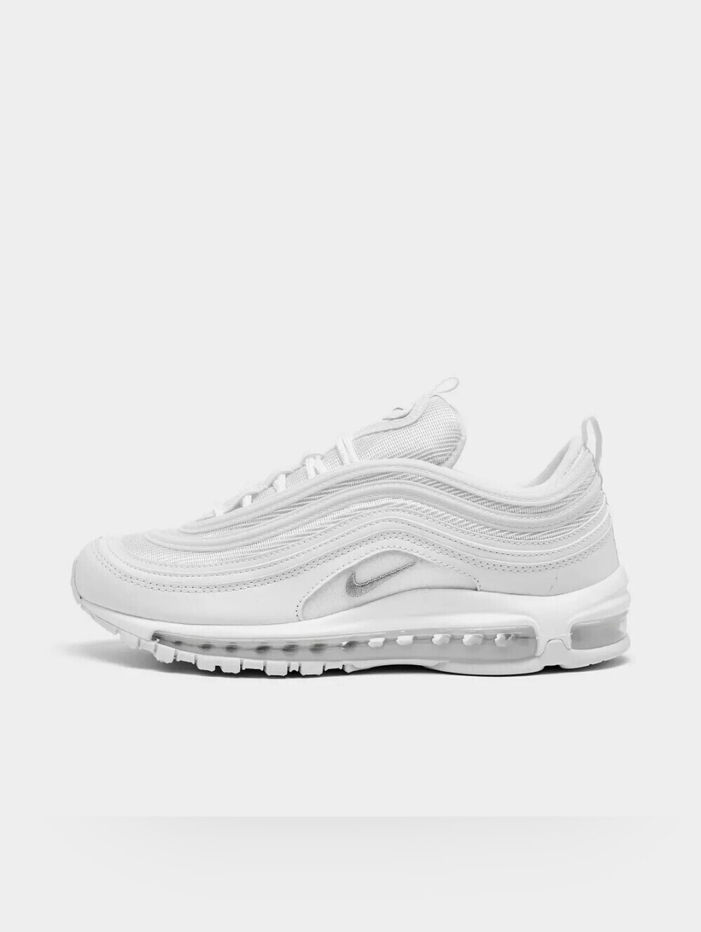 Nike Air Max 97 Triple White Sneakers Women's Size Eight - Picture 4 of 11